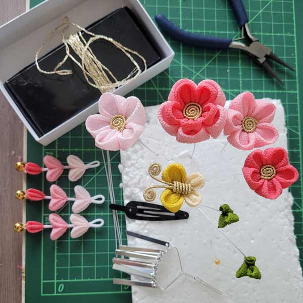 Material für großes Kanzashi - shichi-go-san