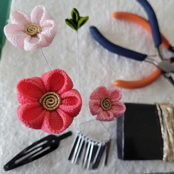 Material für kleines Kanzashi