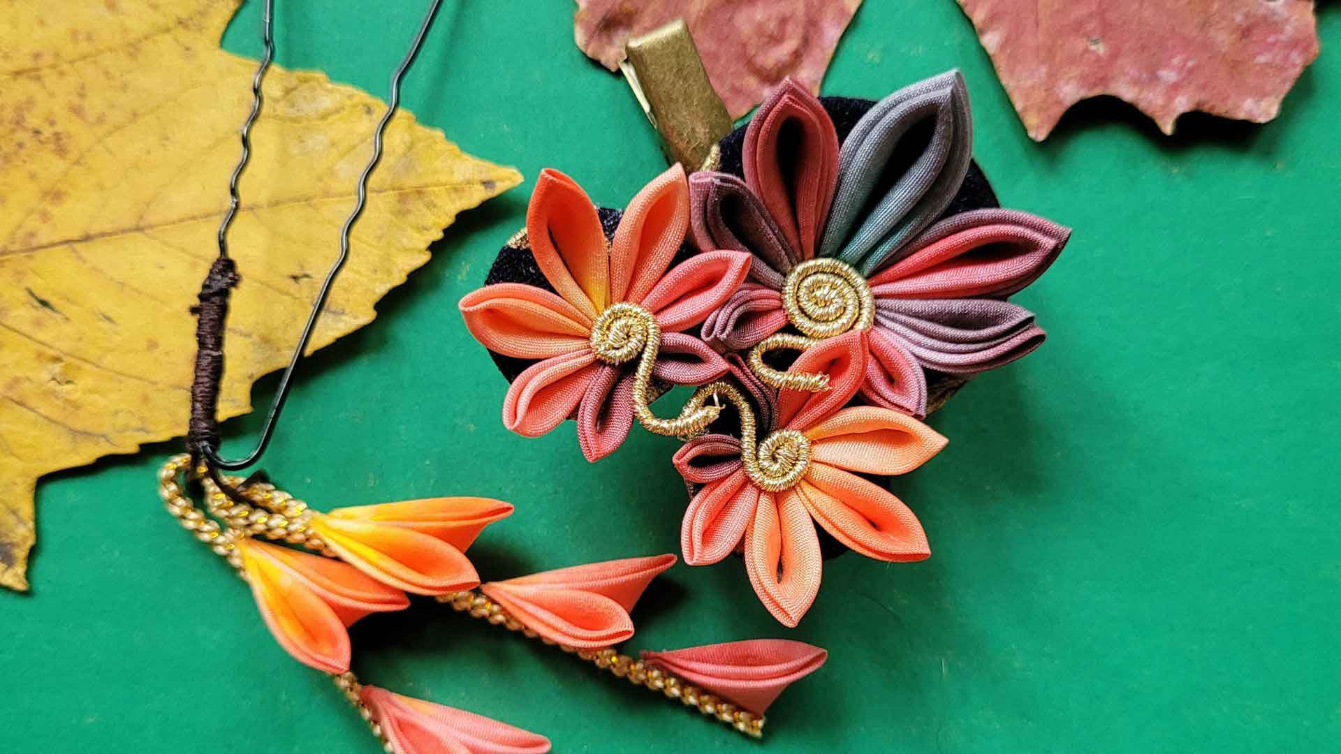 Workshop 24. Nov 2024 kanzashi – autumn leaves